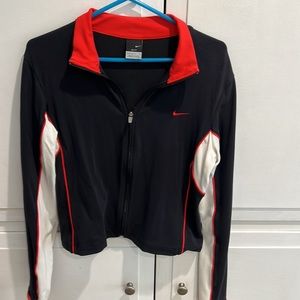 Black and Red Nike Dri Fit Jacket + Free matching shirt!